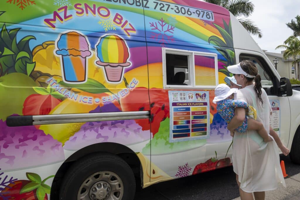 Italian ice 2026 service Mz Snobiz St Pete Italian Ice Shaved Ice