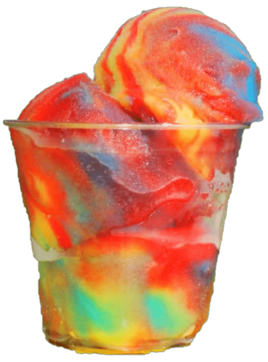 Cropped Small Rainbow Italian Ice Mz Snobiz St Pete Italian Ice Shaved Ice